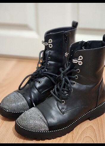 Siyah gümüş taş bot deichman - Görsel 5