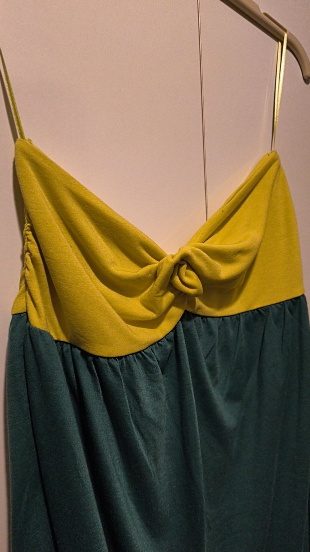 Sarı Detaylı Midi elbise - Görsel 2