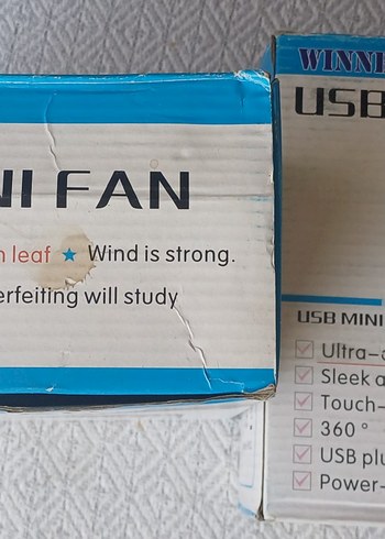 USB Bağlantılı Yeşil Masaüstü Vantilatör - Görsel 3