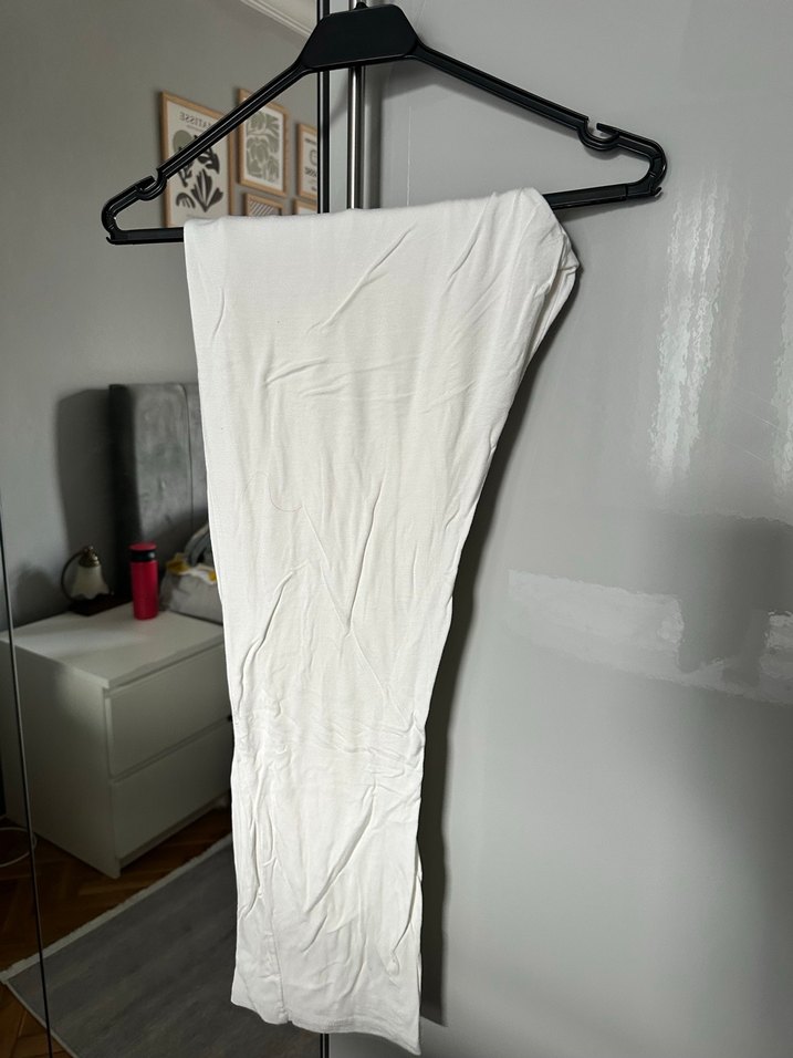 Dantel Detaylı Beyaz Lohusa Pijama Takımı - Görsel 3