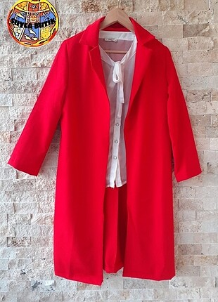 Kırmızı Blazer Ceket