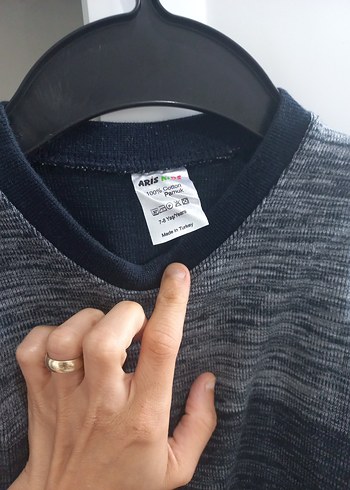 7 Yaş Beden gri Renk Erkek Çocuk Sweatshirt