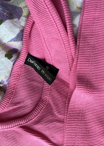 Defacto Pembe Tek Kol Bluz