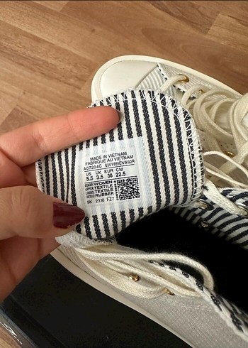 Beyaz Platform Topuklu Converse Kadın Spor Ayakkabı - Görsel 6