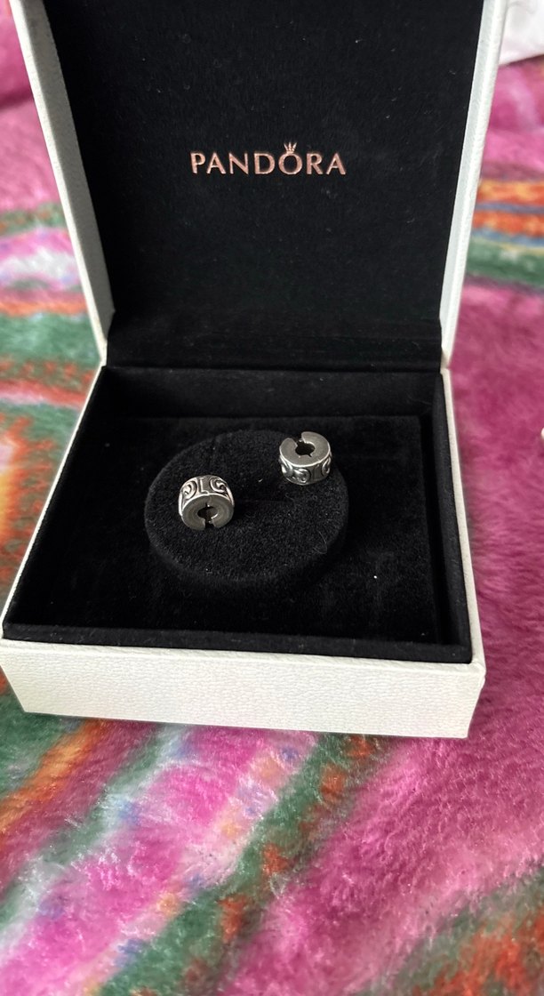 Gri Desenli klips Charm 2li - Görsel 2