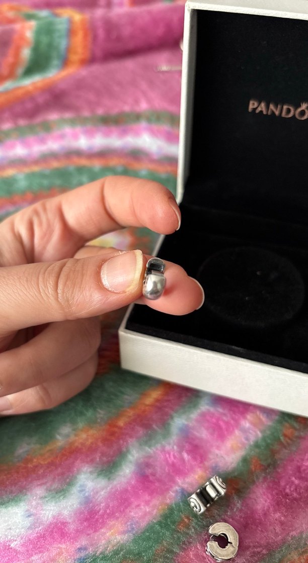 Kırmızı kalp klips Charm - Görsel 3