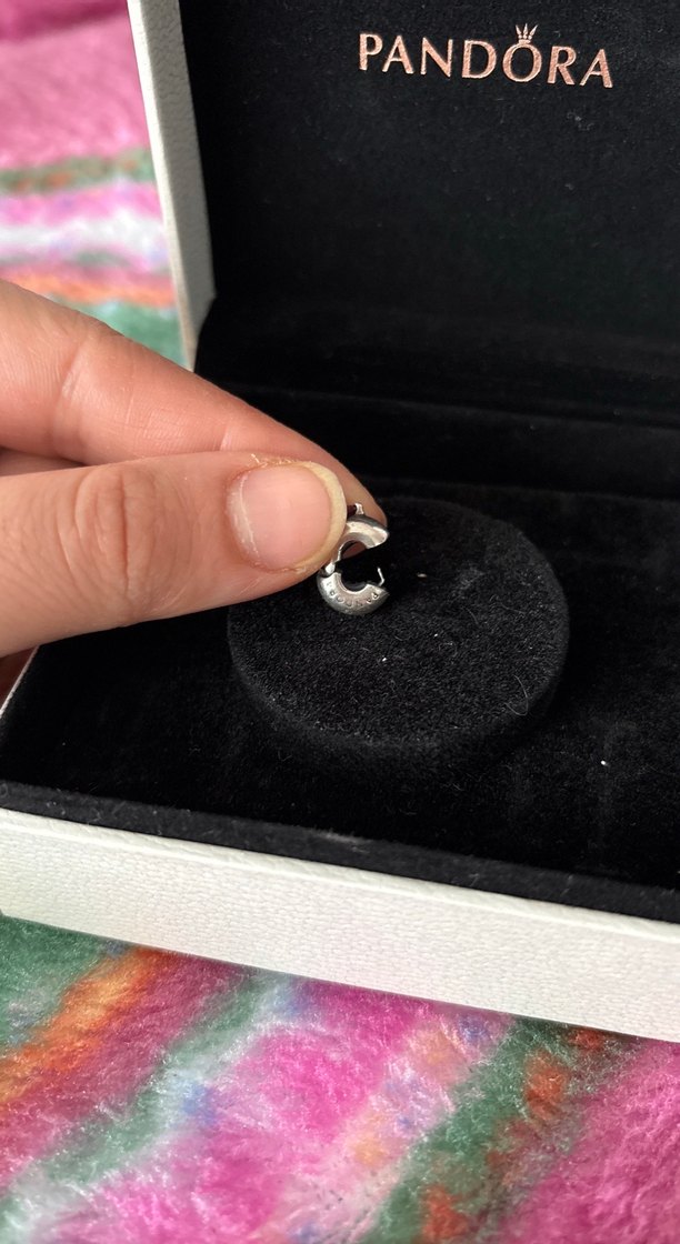 Kırmızı kalp klips Charm - Görsel 2