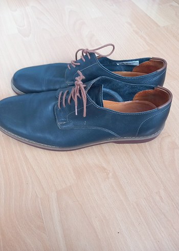 Klasik Erkek Mavi Bağcıklı Ayakkabı - Görsel 3