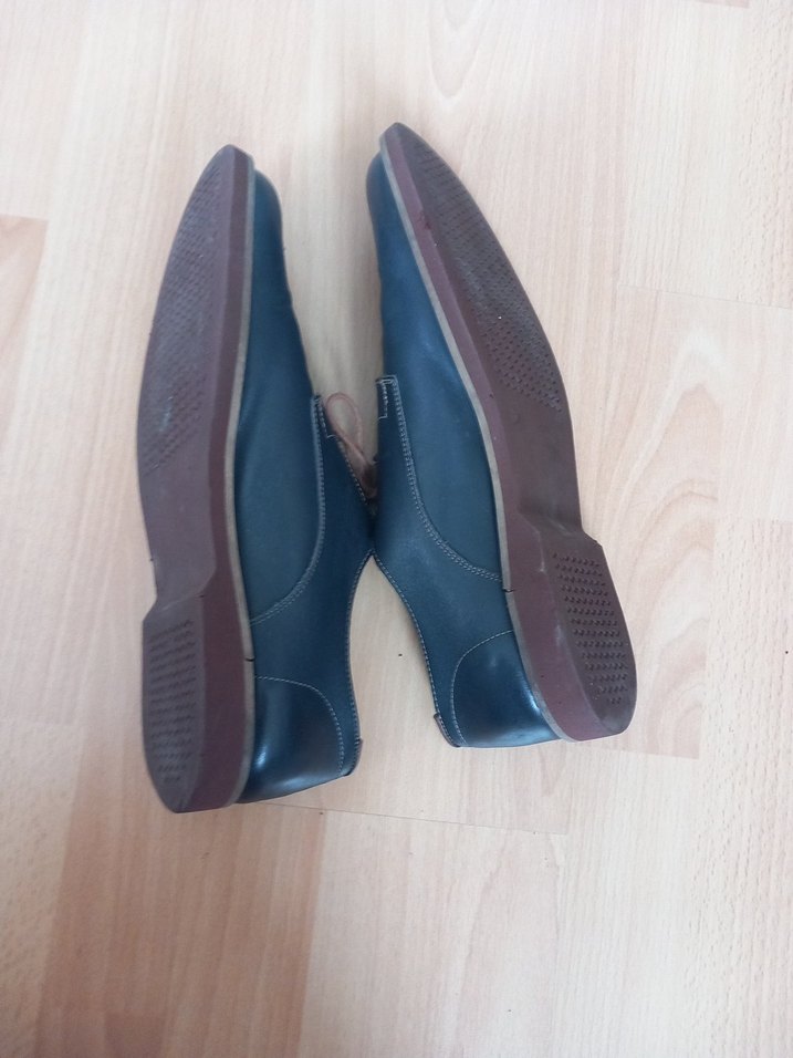 Klasik Erkek Mavi Bağcıklı Ayakkabı - Görsel 2