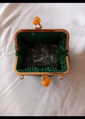 Yeşil Örgü Kadın Cüzdanı - Görsel 5