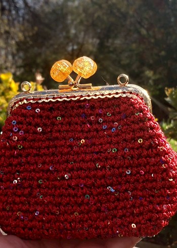 Pullu Simli Cüzdan/çanta - Görsel 2