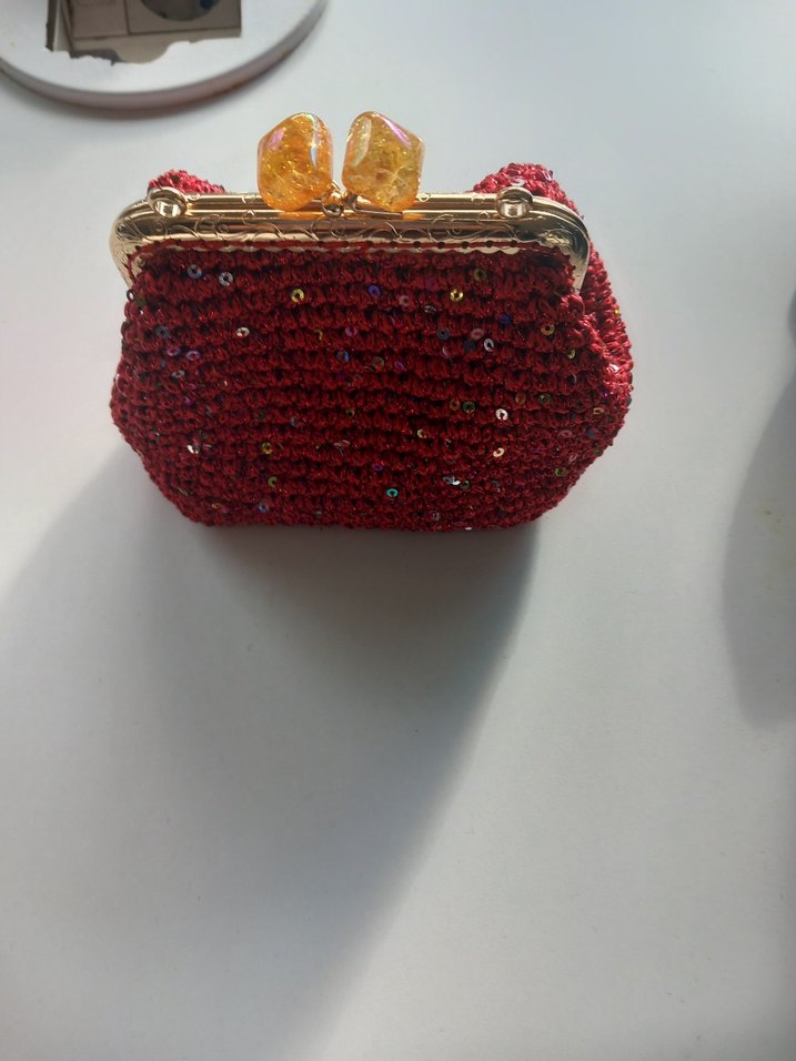 Pullu Simli Cüzdan/çanta - Görsel 3