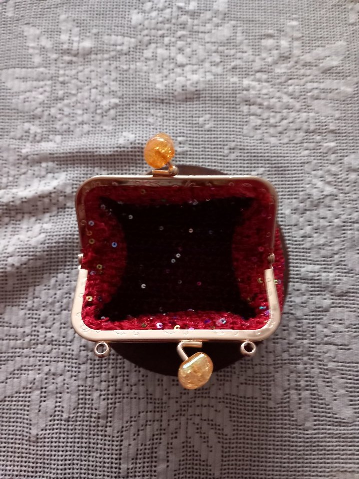 Pullu Simli Cüzdan/çanta - Görsel 4