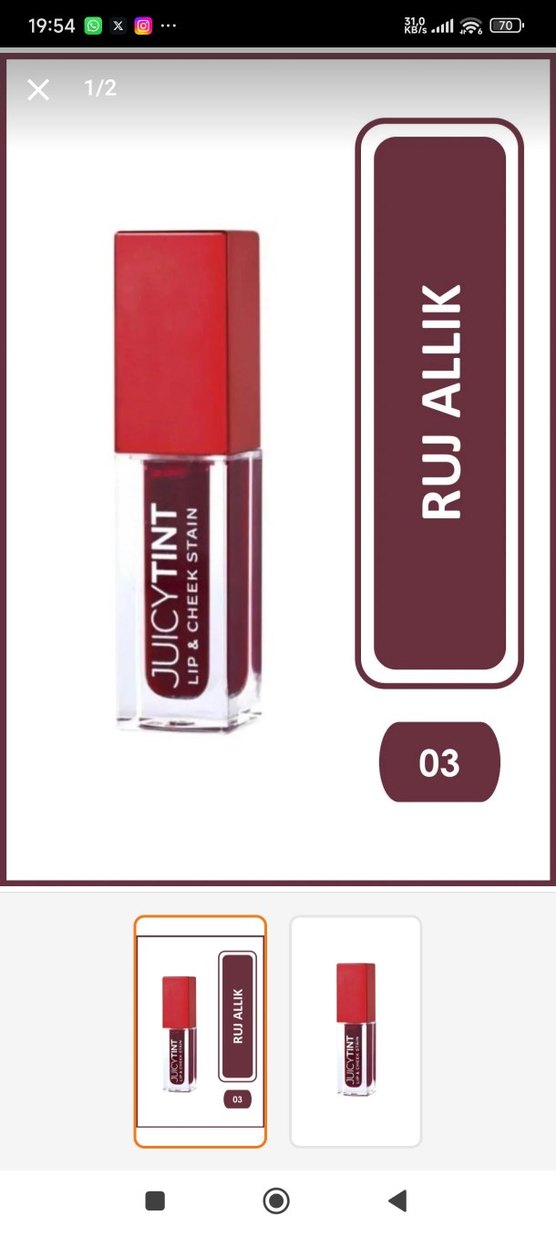Golden Rose Juicy Tint Dudak ve Allık No:03 Ruby Rose - Görsel 2