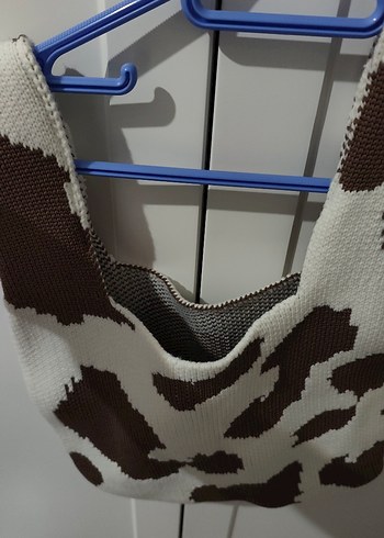 Bağlama Desenli Kahverengi çanta - Görsel 2