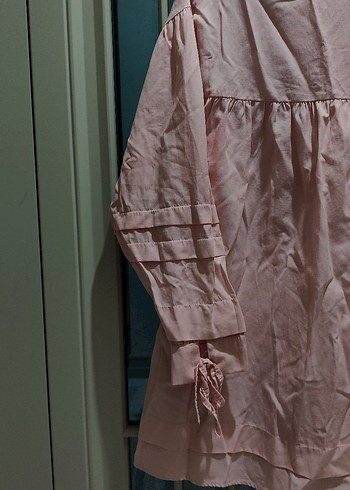 Pembe Renkli Uzun Kollu tunik - Görsel 2