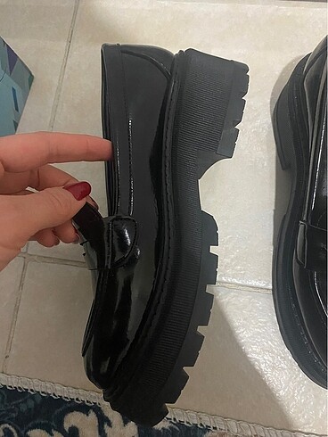 38 Beden siyah Renk Loafer