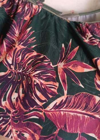 Bohem Çok Renkli Mini Drapeli Mayo - Görsel 4