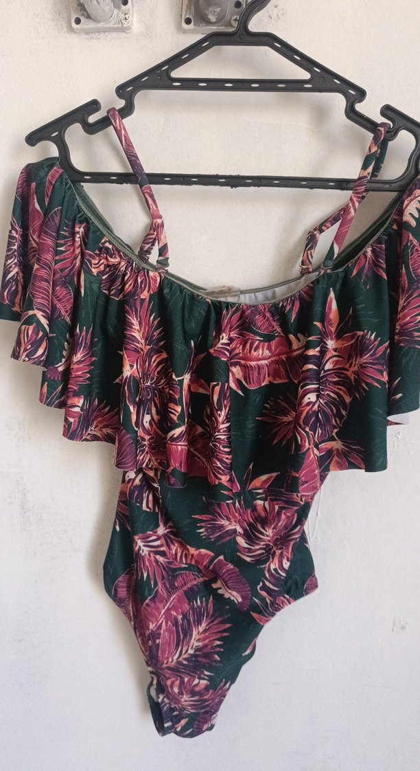 Bohem Çok Renkli Mini Drapeli Mayo - Görsel 2