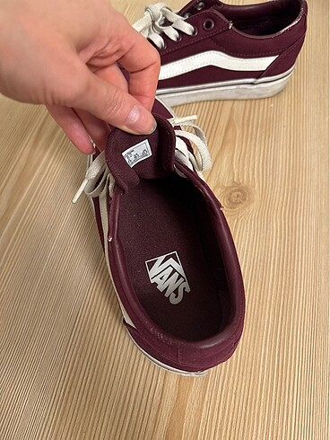 36 Beden bordo Renk orijinal bordo vans