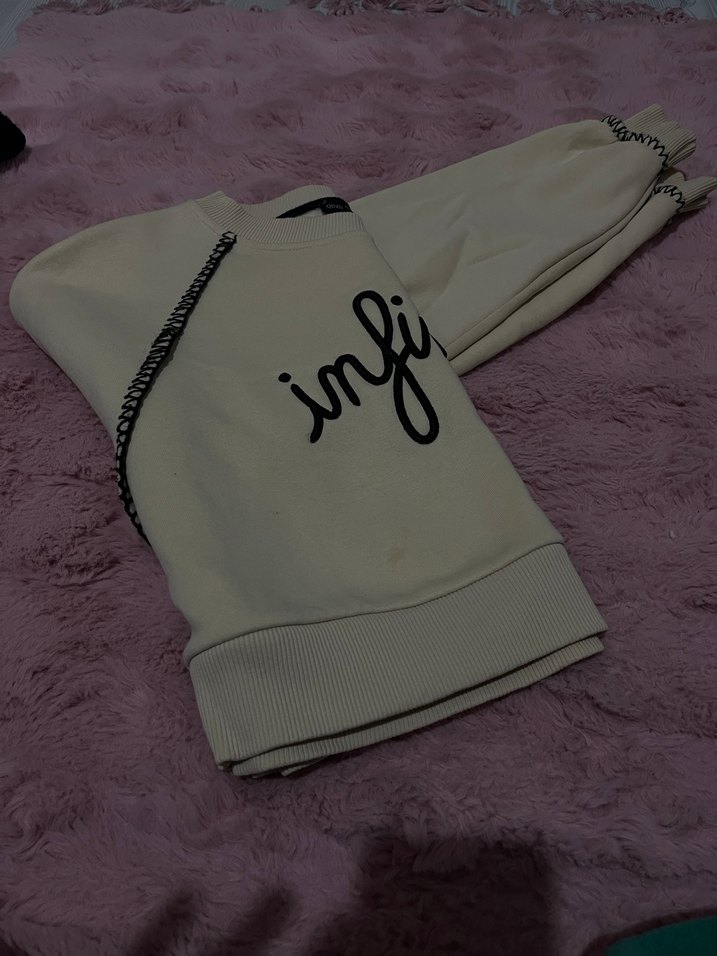 Bej Kadın Sweatshirt - Görsel 2