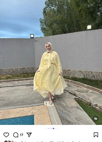 m Beden sarı Renk Sarı Transparan Uzun Kollu Uzun Elbise