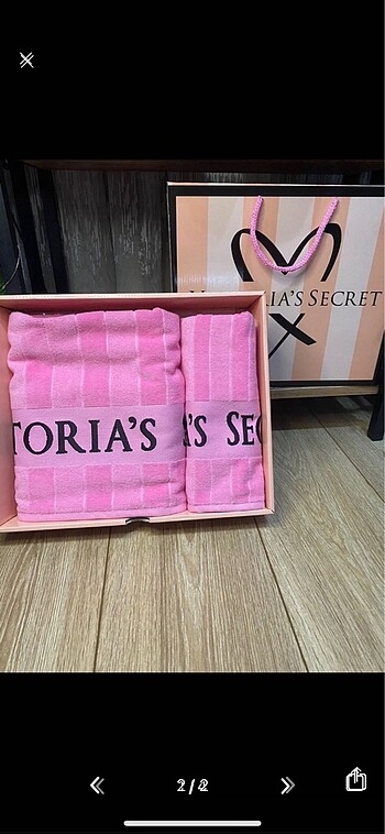 Victoria s Secret Havlu seti 2 adet kutulu