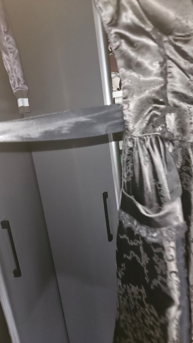 Siyah Straplez Gotik kisa Abiye Elbise - Görsel 4