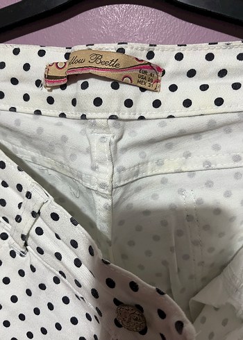 Diğer Düğmeli Puantiyeli Kadın Kumaş Pantolon