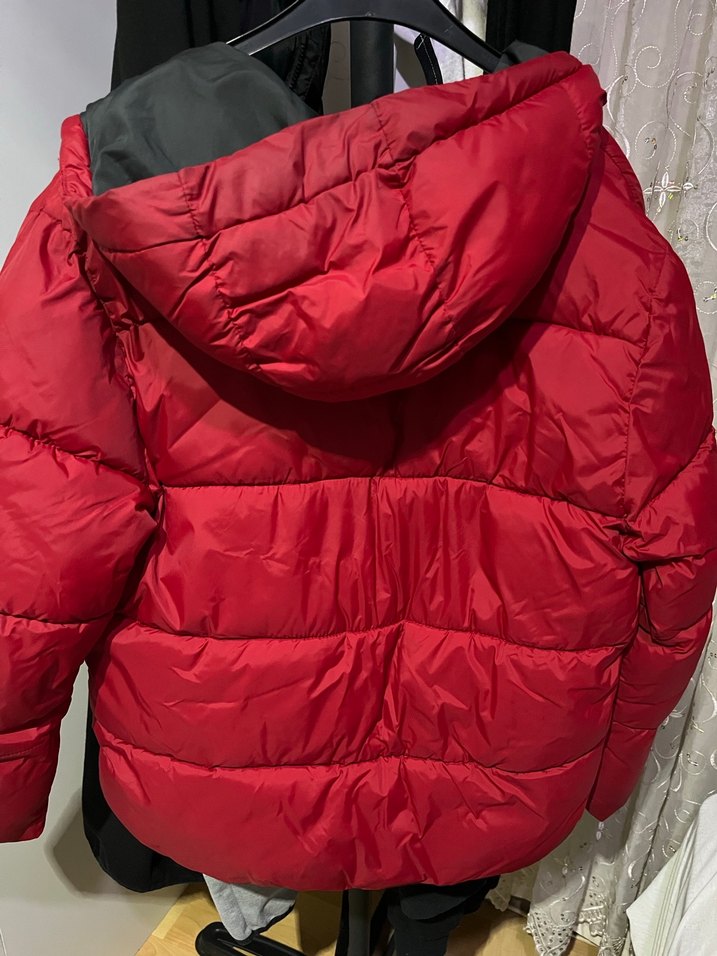 Kırmızı Fermuarlı erkek çocuk Kışlık Mont - Görsel 4