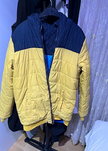 Erkek Çocuk Lacivert Mavi Kapüşonlu Mont - Görsel 6