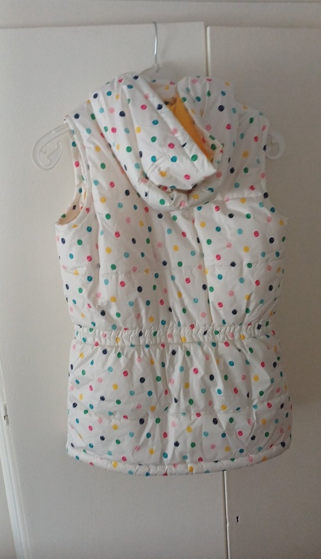 Kapüşonlu Çok Renkli Kız Yeleği - Görsel 4