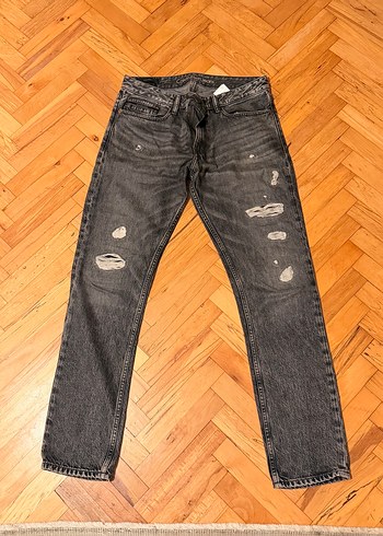 Calvin Klein Koyu Gri Siyah Duz Kesim Calvin Klein Premium İtalian Jean
