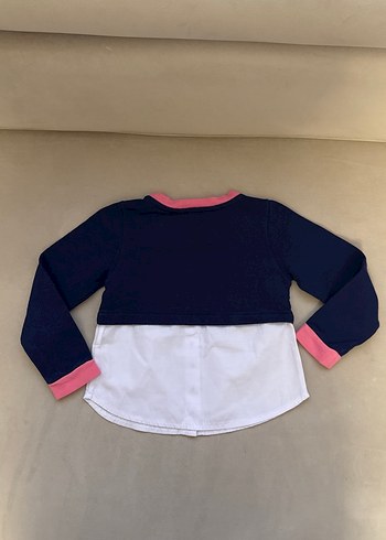 Kız Çocuk Uzun Kollu Düğmeli Gömlekli Sweat - Görsel 5