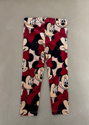 Kız Çocuk Renkli Minnie Baskılı Tayt - Görsel 3