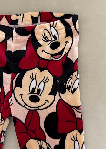Kız Çocuk Renkli Minnie Baskılı Tayt - Görsel 2
