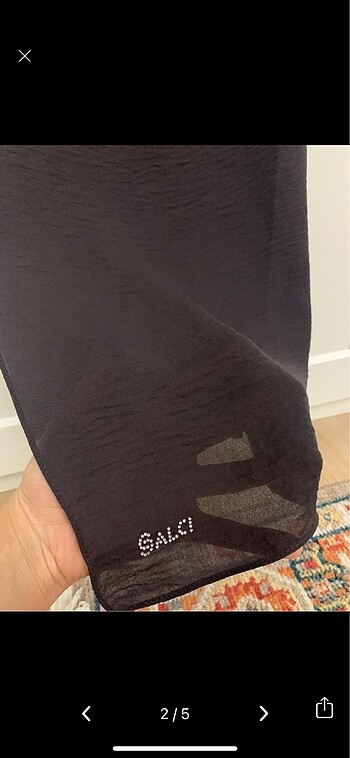 Şalcı şifon füme şal - Görsel 2