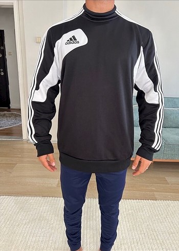 l Beden Adidas Siyah Erkek Sweatshirt Uzun Kollu