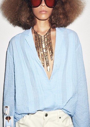 Zara kadın gömlek - Görsel 2