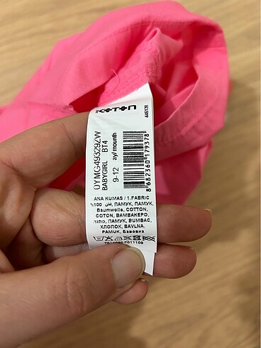 9-12 Ay Beden pembe Renk Kız bebek şort