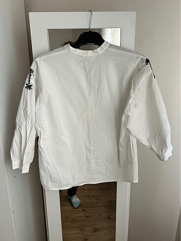 xs Beden beyaz Renk Kol detaylı bluz