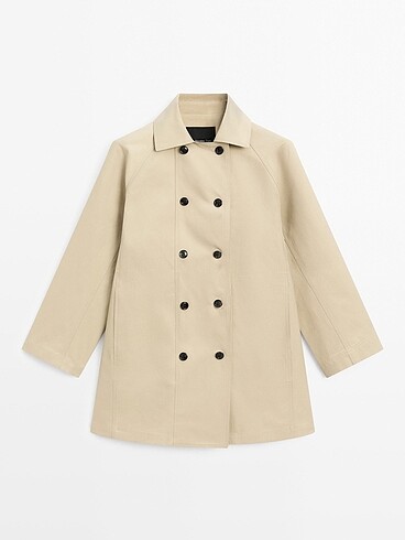 Massimo Dutti pamuklu trençkot