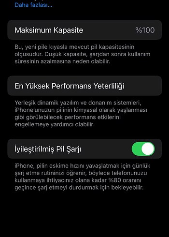 iPhone 11 Pro YD Pil sağlığı %100