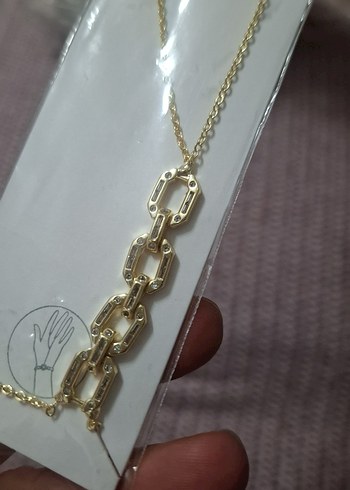 Zincir Detaylı Altın Rengi Kadın El Zinciri şahmeran - Görsel 2