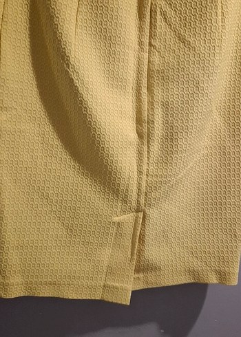 Sarı Kadın Mini Etek - Görsel 3