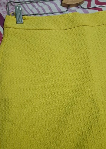 Sarı Kadın Mini Etek - Görsel 4