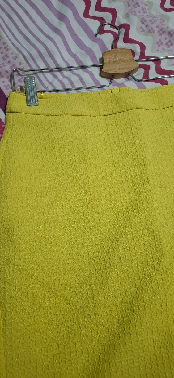 Sarı Kadın Mini Etek - Görsel 4