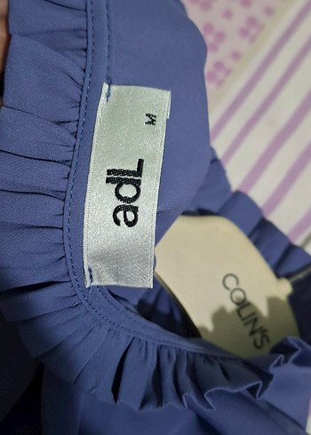 Fırfırlı, Yüksek Yakalı, Uzun Kollu Kadın Bluz - Görsel 4