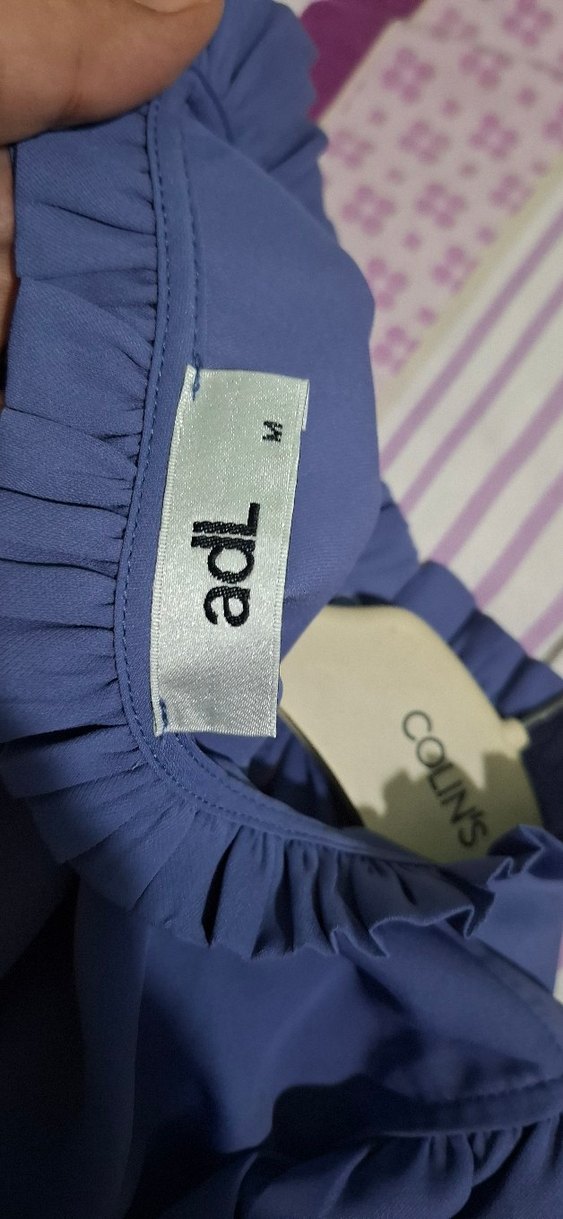 Fırfırlı, Yüksek Yakalı, Uzun Kollu Kadın Bluz - Görsel 4