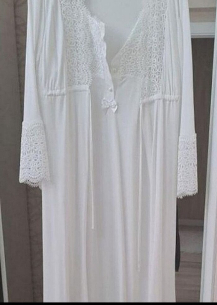 Güpürlü şık lohusa takımı  - Görsel 5